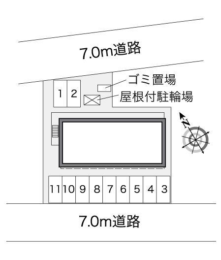 マ　メゾン(26597)の駐車配置図