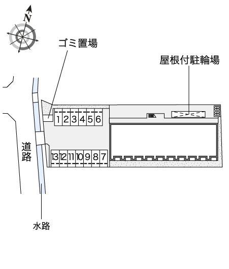 ＫｏｇａⅢ(54448)の駐車配置図