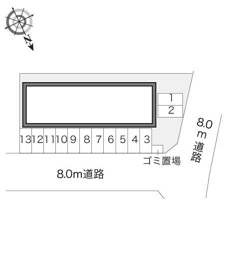 タウンコート石川Ⅱ(20319)の駐車配置図