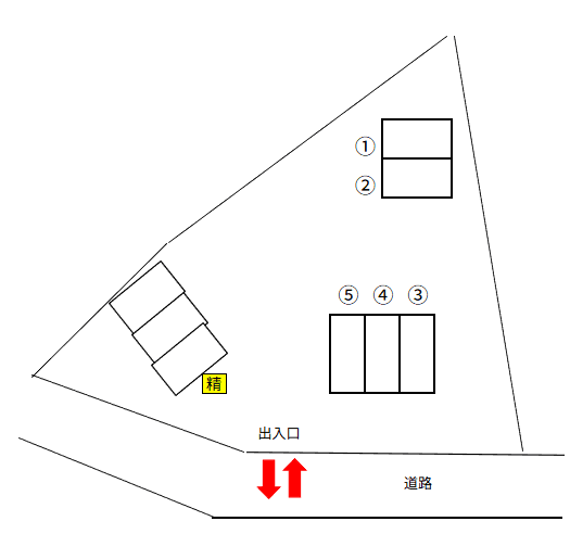 厚木まつかげ台第1の駐車配置図