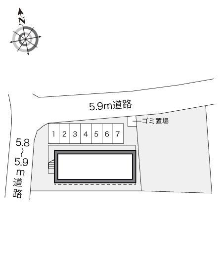 Ｂ・Ｐ２４６Ｄ館(17613)の駐車配置図