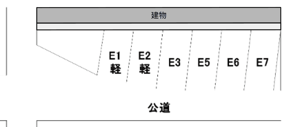 長坂南Ⅱ駐車場の駐車配置図