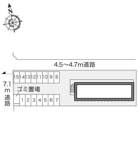 野木和(16897)の駐車配置図