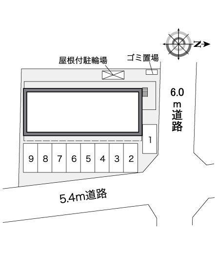ＣＯＺＹ　ＦＬＡＴＳ(39632)の駐車配置図