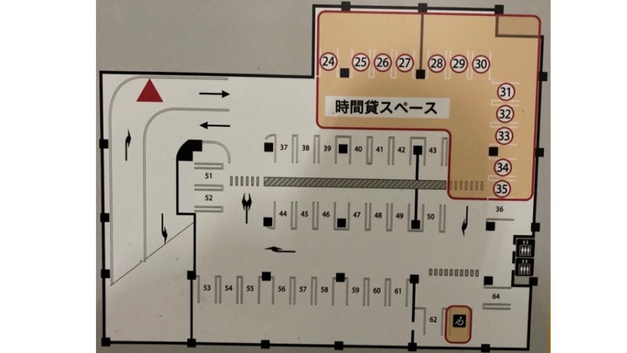 港区弁天１丁目第１の駐車配置図