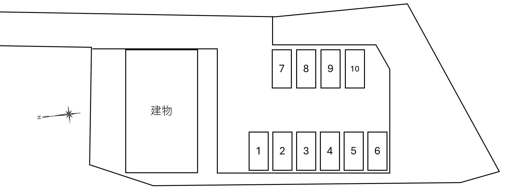井ノ口　神戸ハイツの駐車配置図