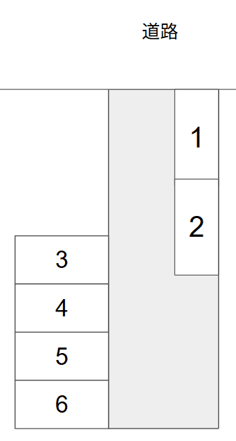 土居泉町駐車場の駐車配置図
