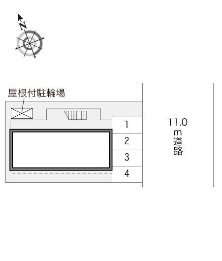 ひまわりハイツ(17848)の駐車配置図