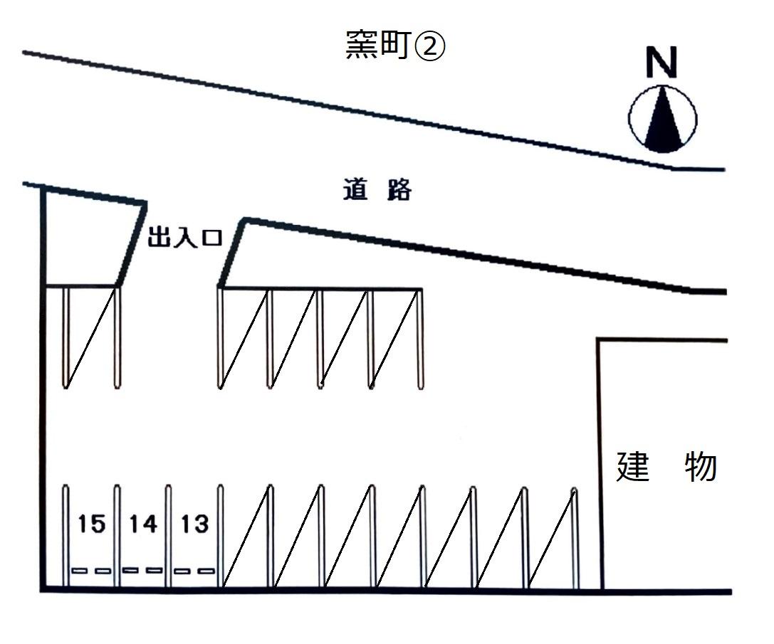 窯町②の駐車配置図