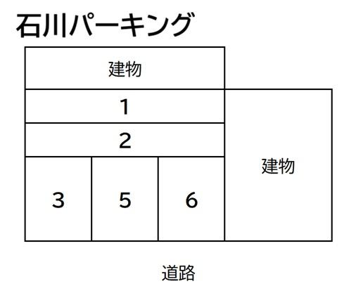 石川パーキングの駐車配置図