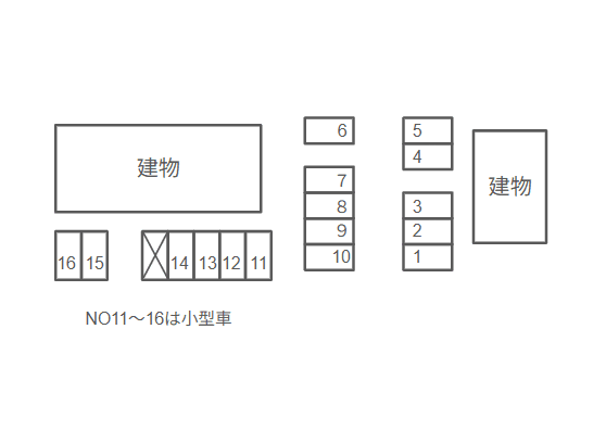 ＣＡＳＡ-TOWA1・2の駐車配置図