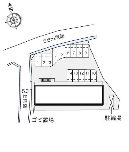 天上野(21341)の駐車配置図