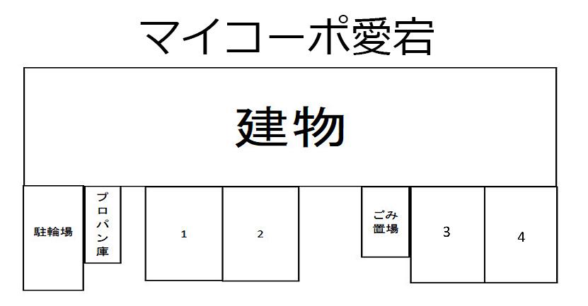 マイコーポ愛宕の駐車配置図