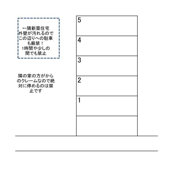 中野山2丁目駐車場の駐車配置図