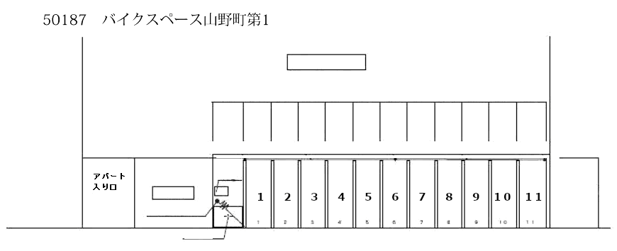 【50187】バイクスペース山野町第一の駐車配置図