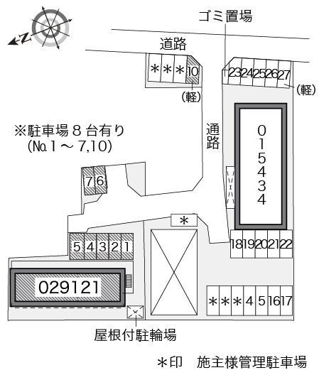 富士見第二(29121)の駐車配置図