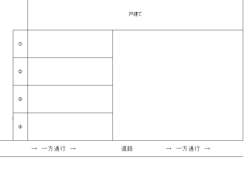 神武駐車場の駐車配置図