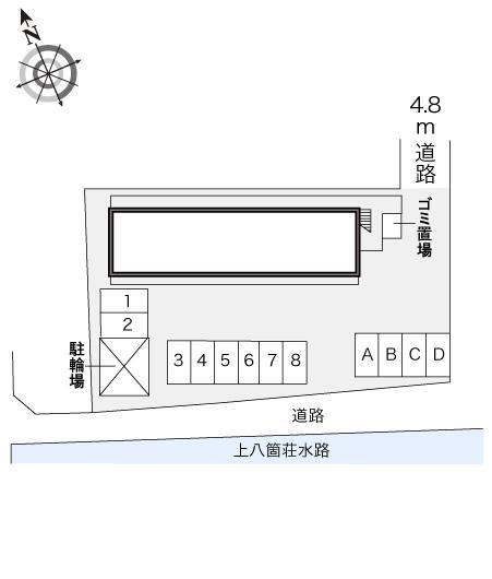 千石西(19075)の駐車配置図