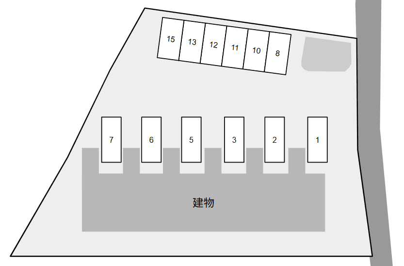 ｓｈｉｎｅ　ｃｏｕｒｔの駐車配置図