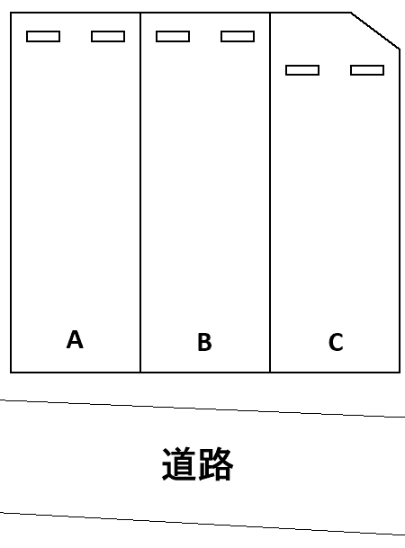 堀割町（斎藤）駐車場の駐車配置図