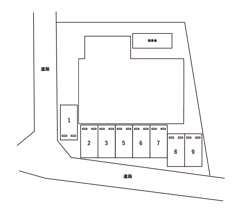 アンプルールフェール　コンフォートの駐車配置図