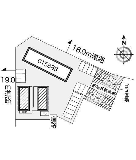九年橋　Ⅱ(26560)　敷地外駐車場の駐車配置図