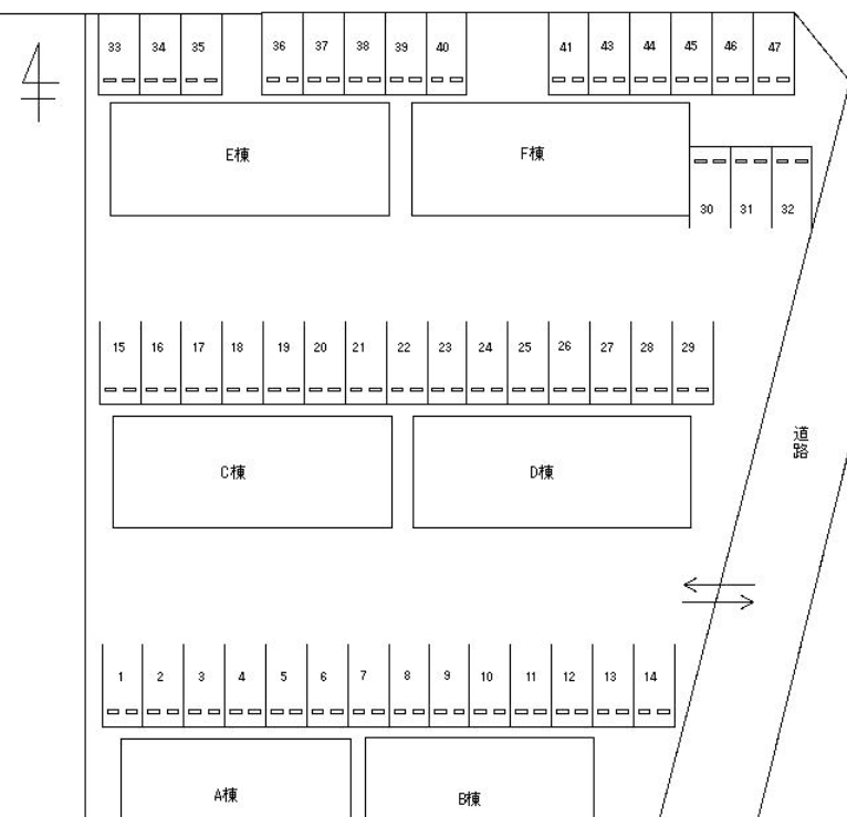 FKグランヴィラ羽津の駐車配置図