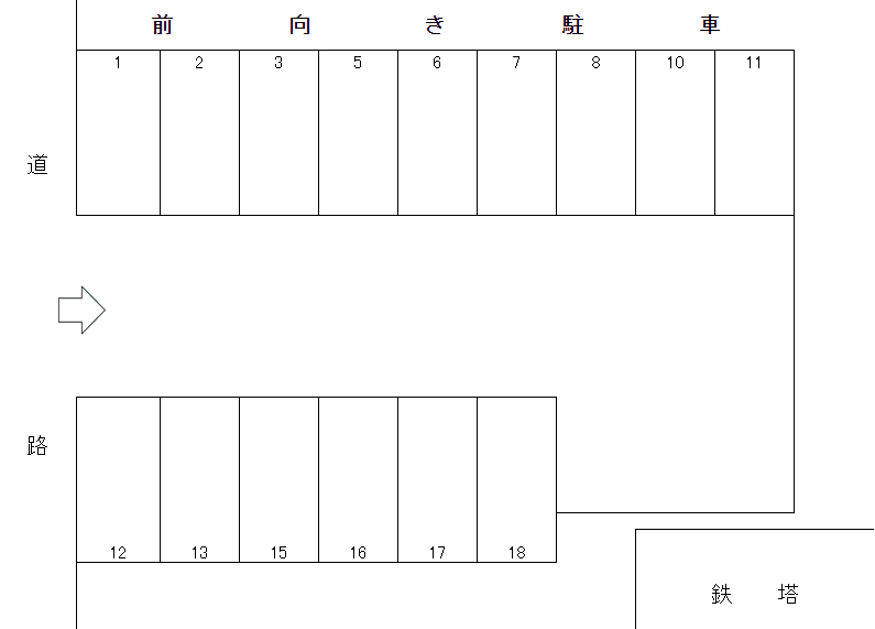 320025の駐車配置図