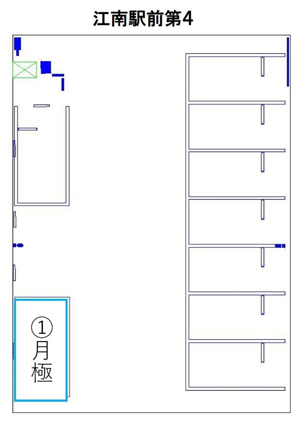 江南駅前第４の駐車配置図