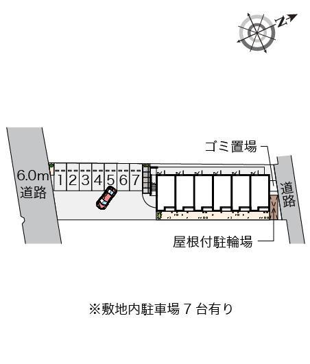おとがわⅡ(55343)の駐車配置図