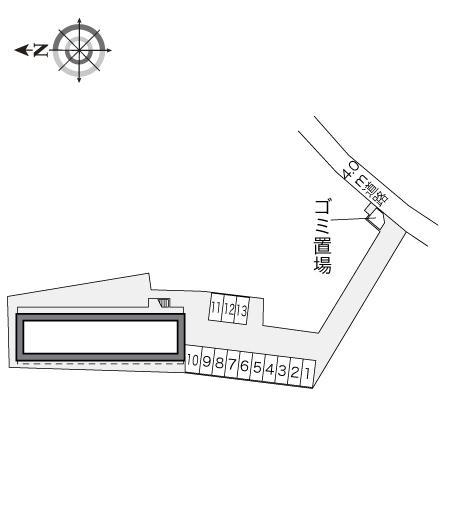 コンフォート(21481)の駐車配置図