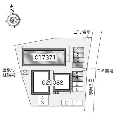 ＭＩＮＥ(17371)　敷地外駐車場の駐車配置図