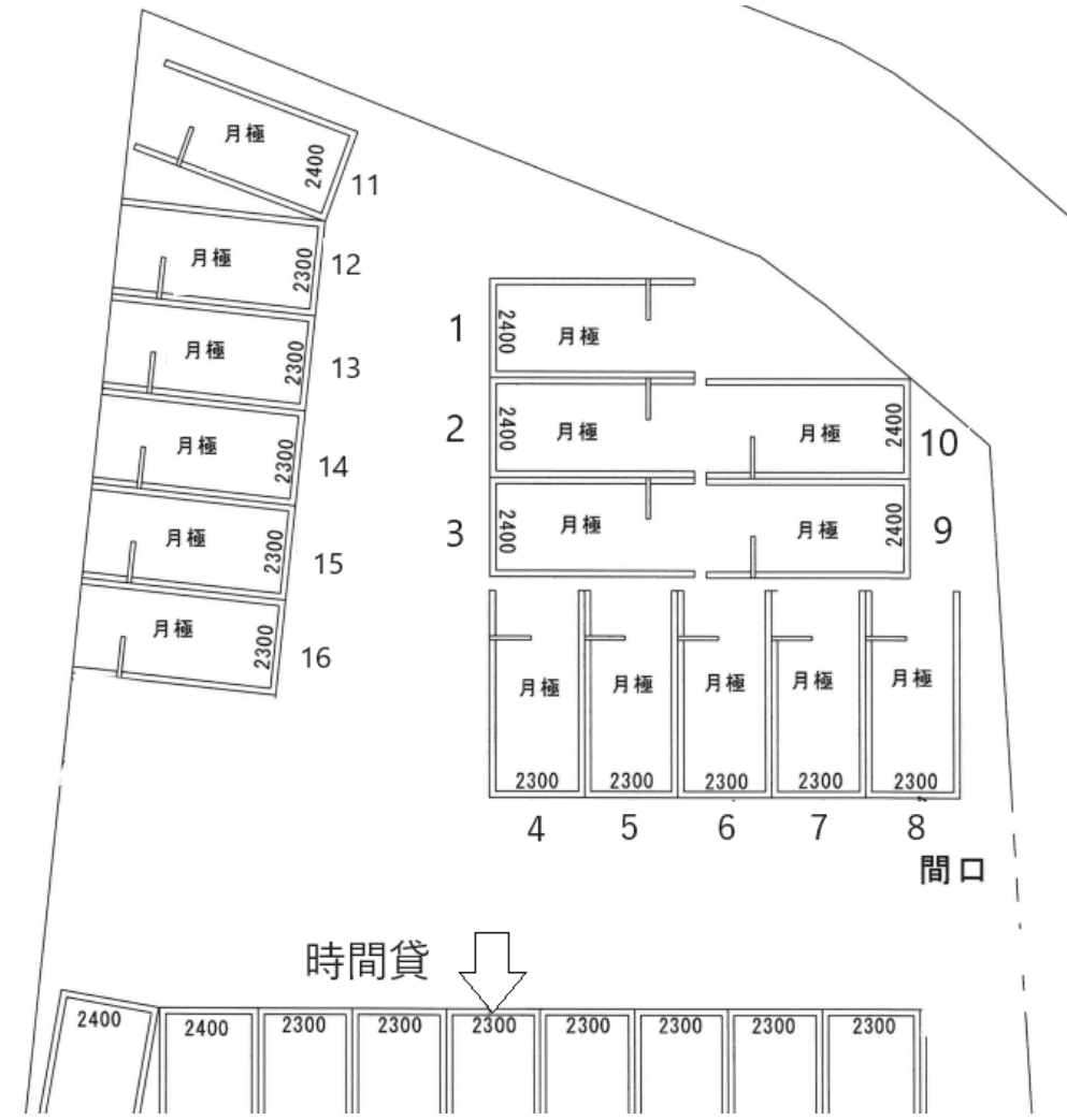 ブレイク加島の駐車配置図