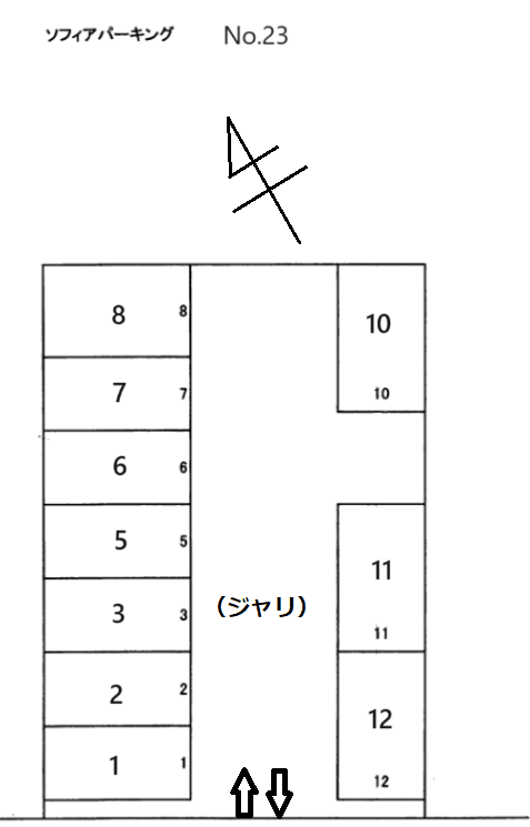大口-23の駐車配置図