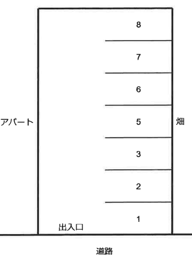 ホーム不動産パーキング14の駐車配置図