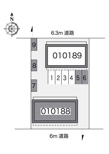 ニューケルビン３(10188)の駐車配置図