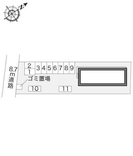土橋(11156)の駐車配置図
