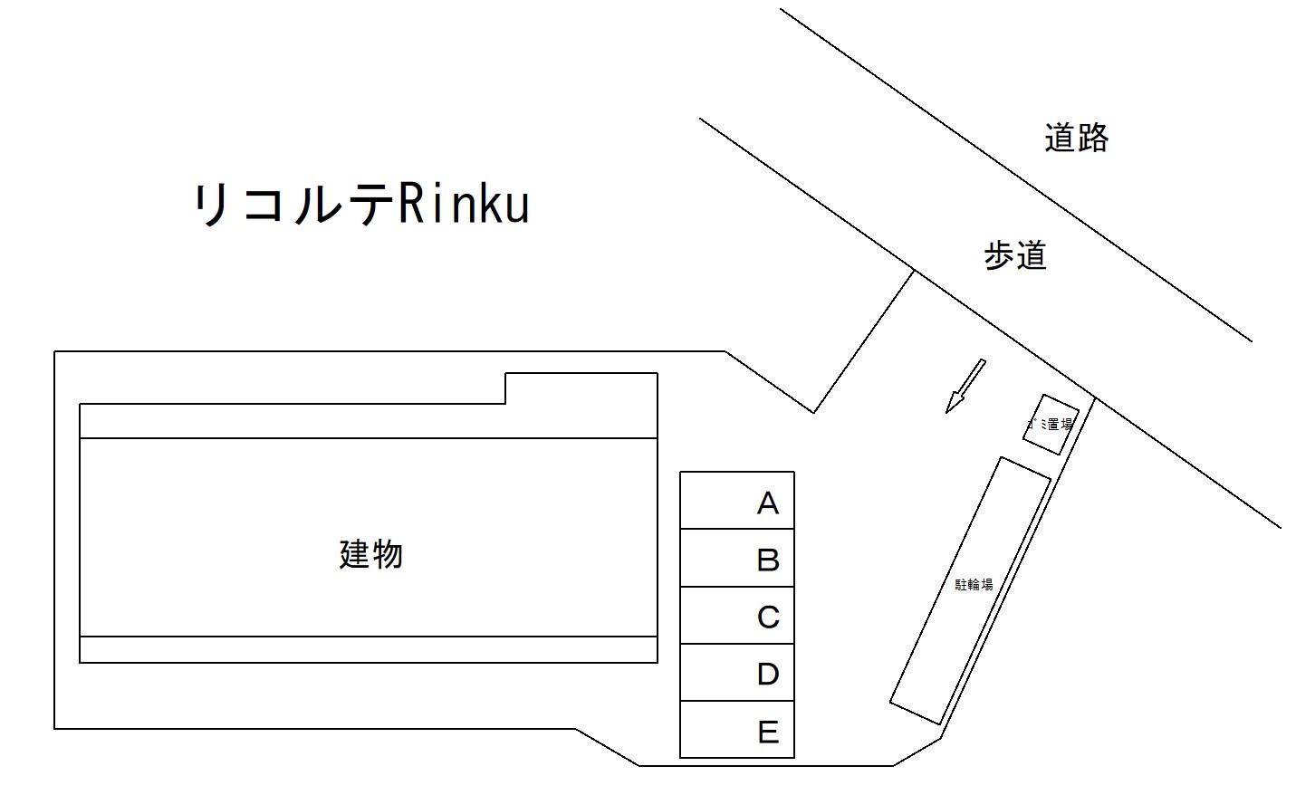 リコルテRinkuの駐車配置図