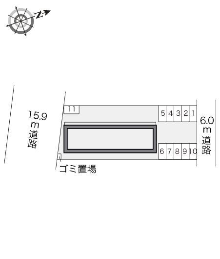 ＲＯＳＡＴＩ(20384)の駐車配置図