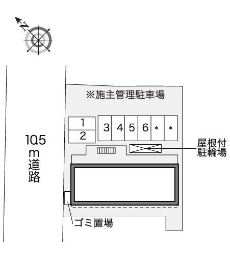 グリーンクローバー(41613)　敷地外駐車場の駐車配置図