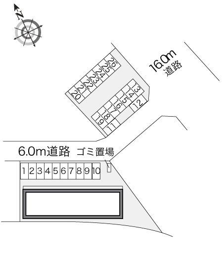 セピアコート鞍月(21035)の駐車配置図