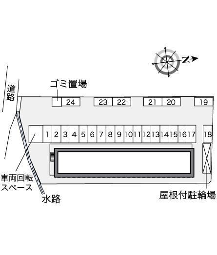 グランシャリオ(35543)の駐車配置図