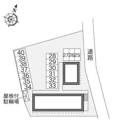 シンメイハイツ１(31381)の駐車配置図