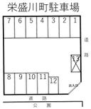 栄盛川町駐車場の駐車場
