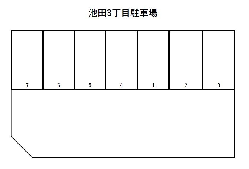 池田3丁目駐車場の駐車配置図