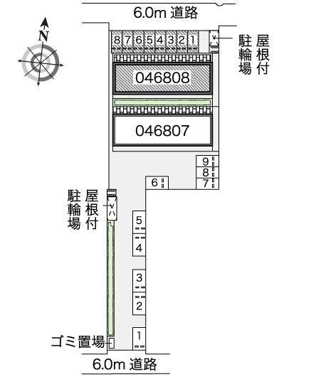ＦＣブラボーＢ(46808)の駐車配置図
