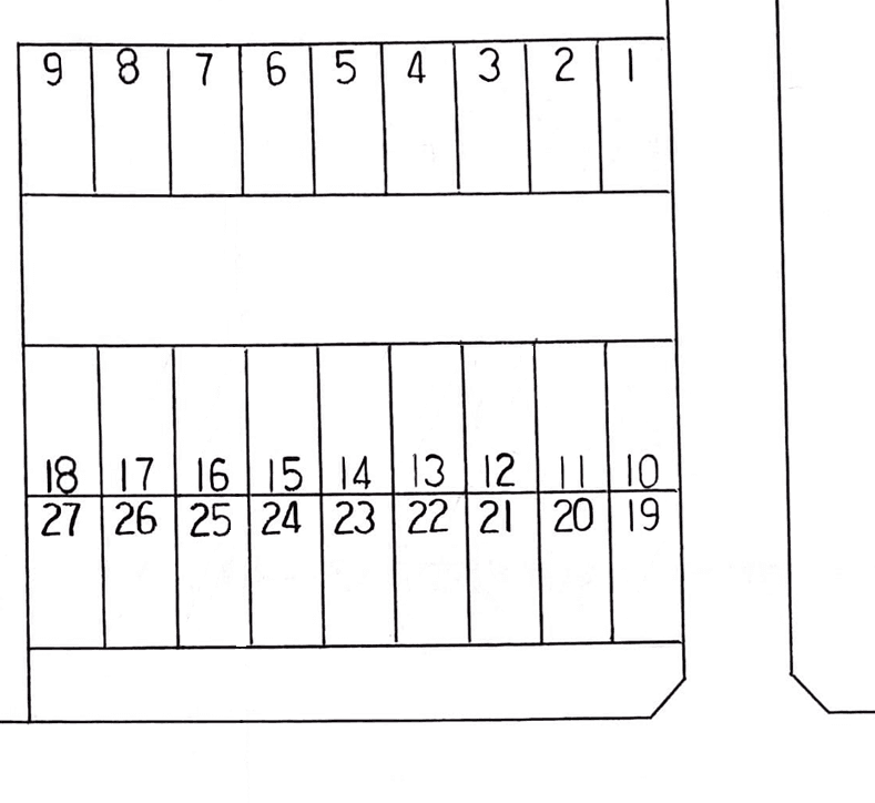 スマイルパーク33号の駐車配置図