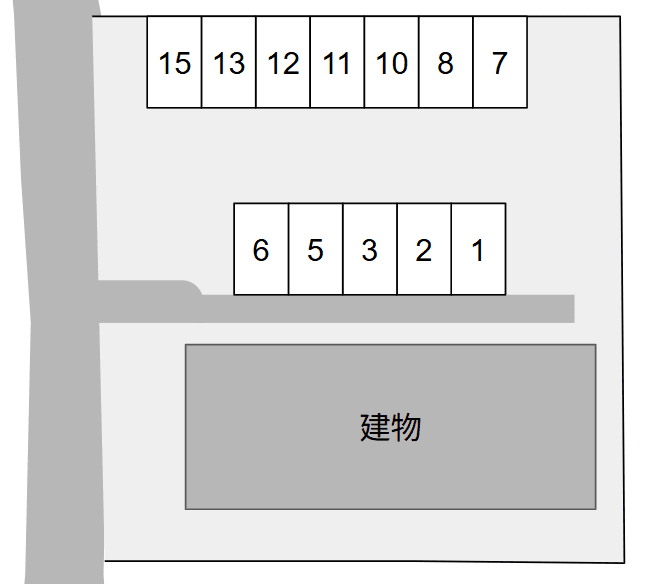 フォアサイト・不動前の駐車配置図