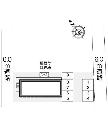 数沢Ⅲ(25758)の駐車配置図