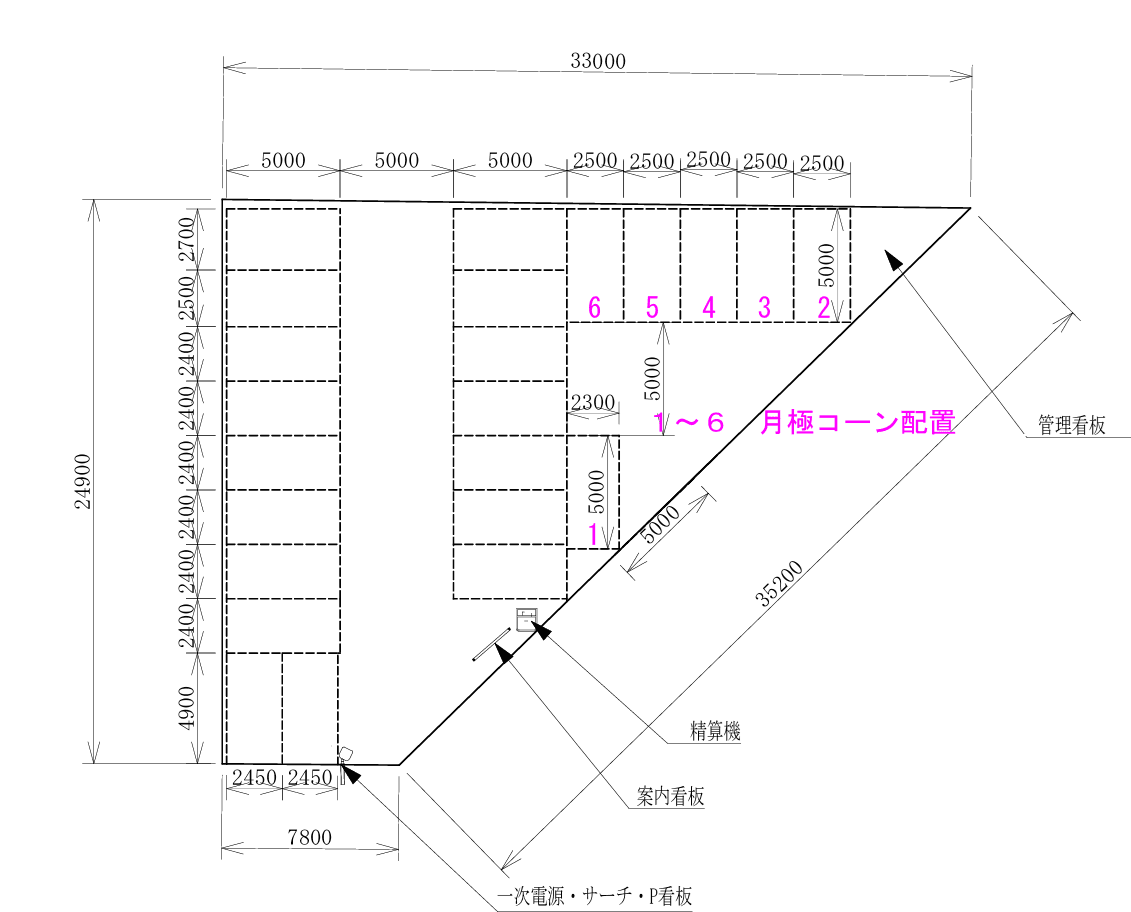 さくらパーク呉本通6丁目の駐車配置図